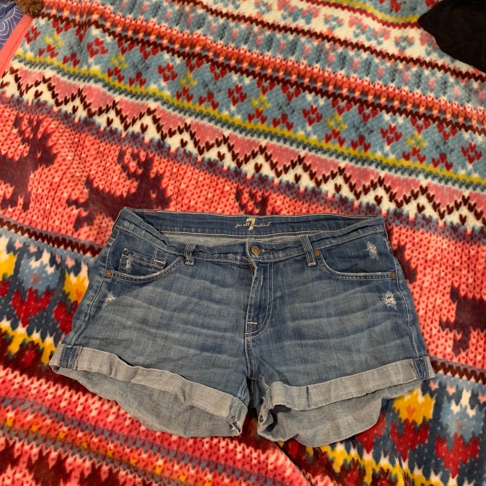 7 For all mankind Jean shorts